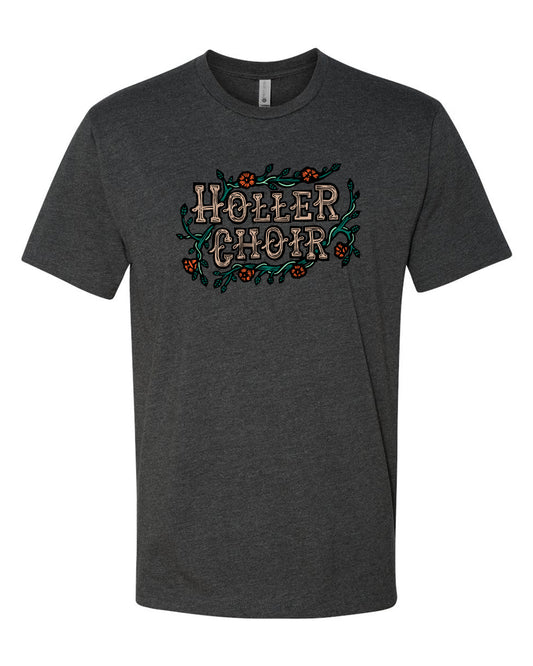 Holler Choir Vine tee - Charcoal